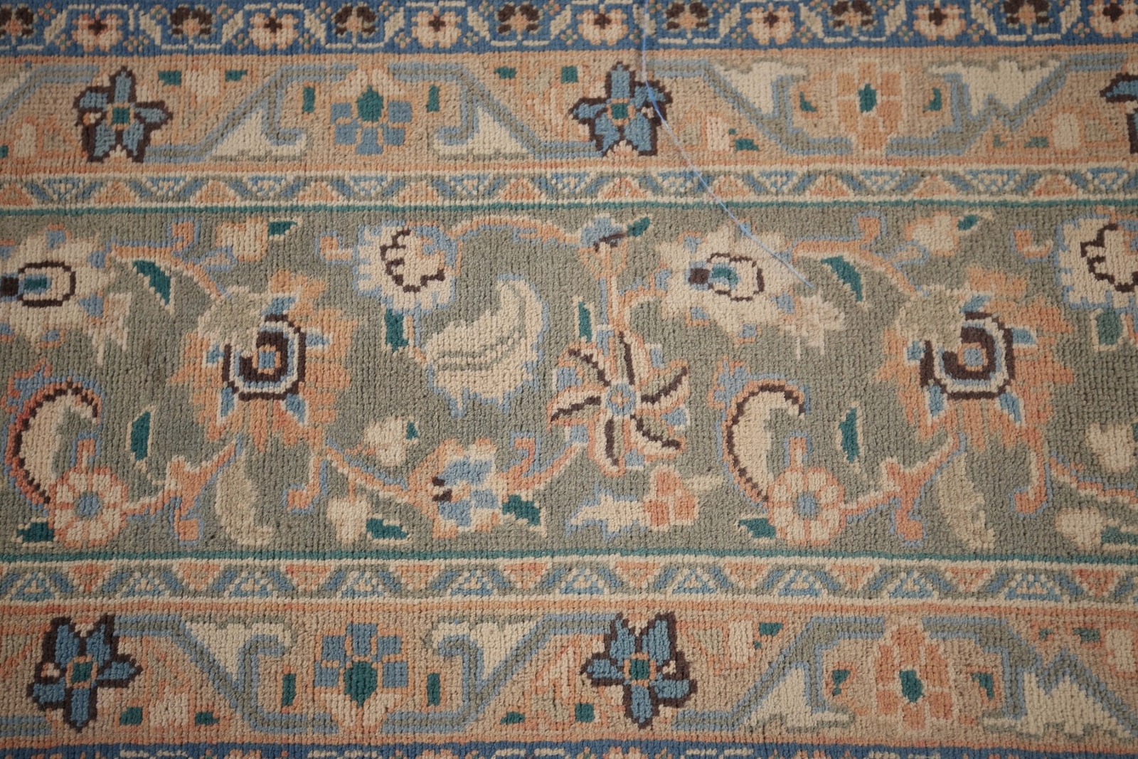Traditional Handmade Floral Mashaad Area Rug 10×12 Vintage Living Room Carpet