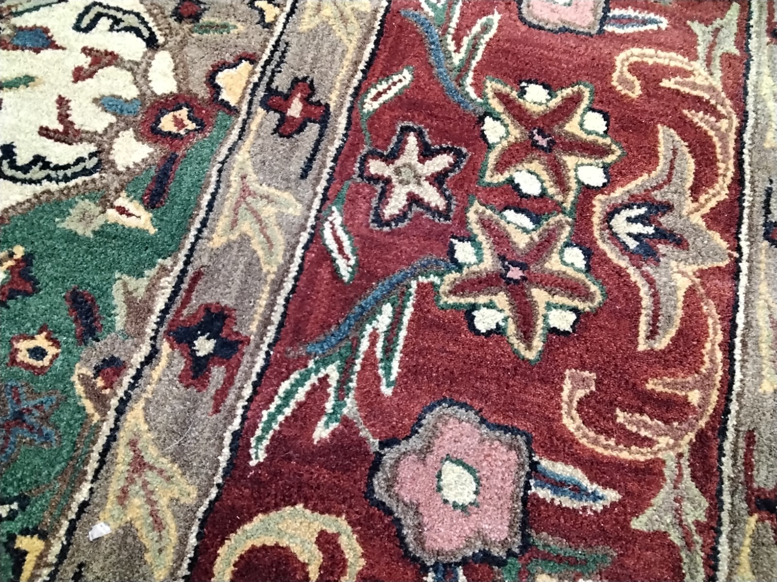 MULTI / BURGUNDY 12′ X 15′ Hole in Rug, Reduced Price 1172758829 HG911A-1215
