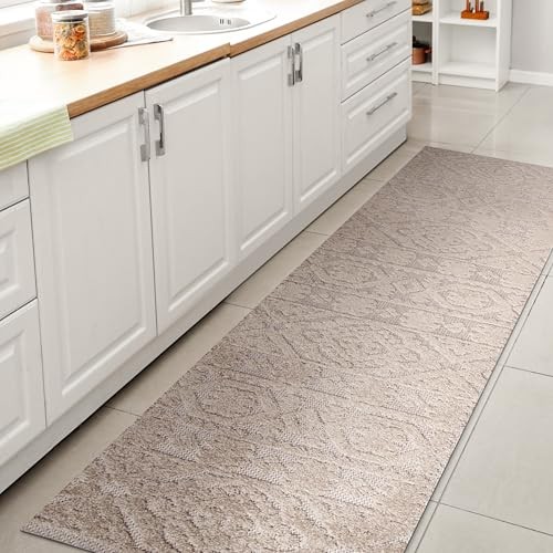 SBH102A-210 Citta High-Low Pile Mediterranean Tile Indoor Outdoor Runner Rug