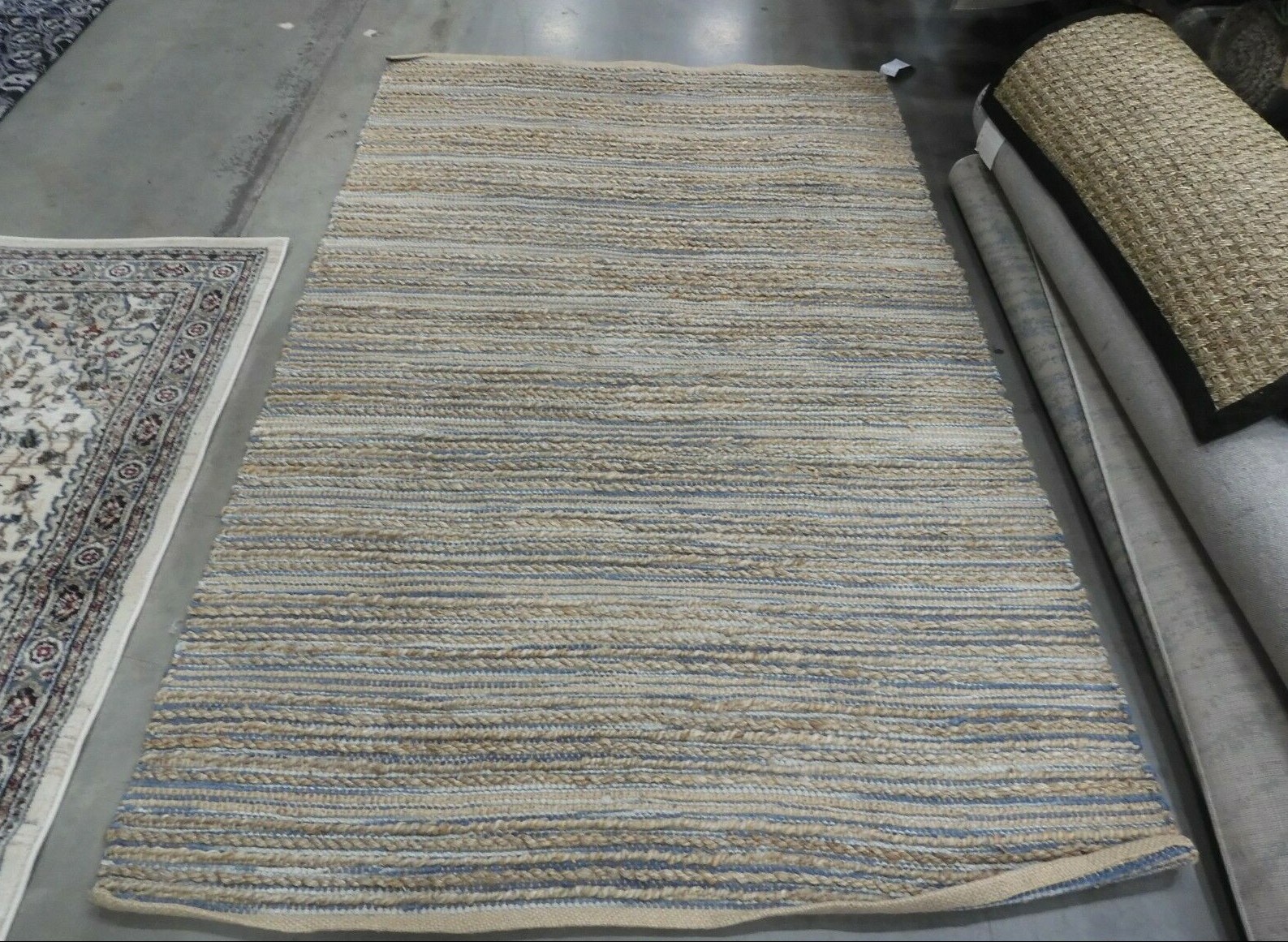 BLUE 5′ X 8′ Loose Threads Rug, Reduced Price 1172627902 CAP851B-5