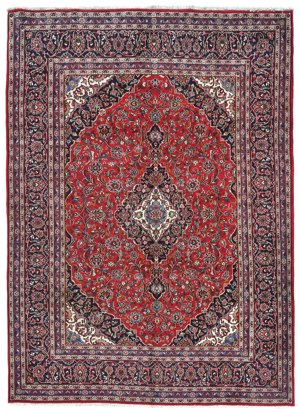 8’3X10’11 Vintage Red Oriental Rug Floral Design Home Decor Carpet