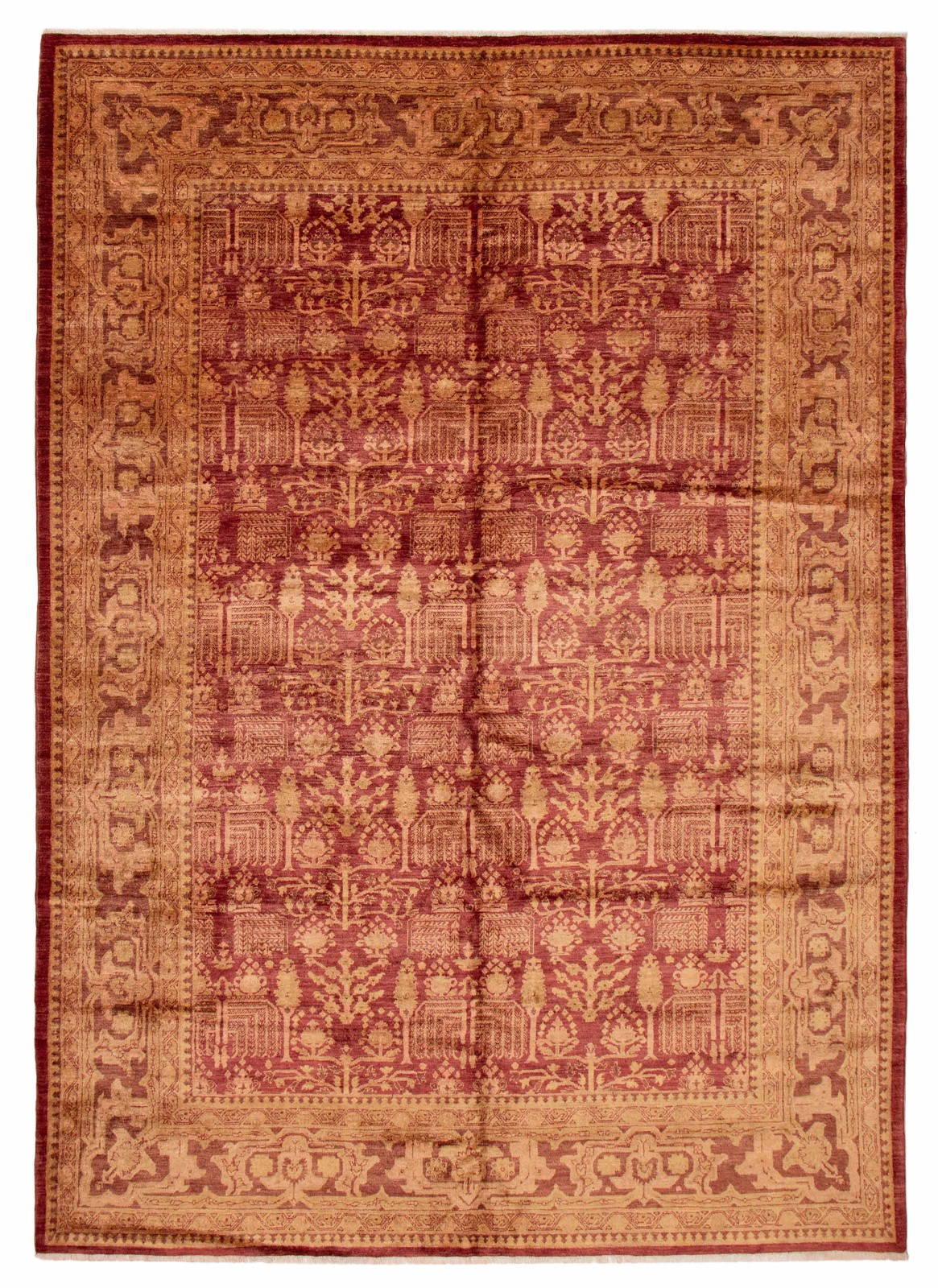 Hand Knotted Area Rug 9’10” x 13’9″ Traditional Oriental Wool Carpet