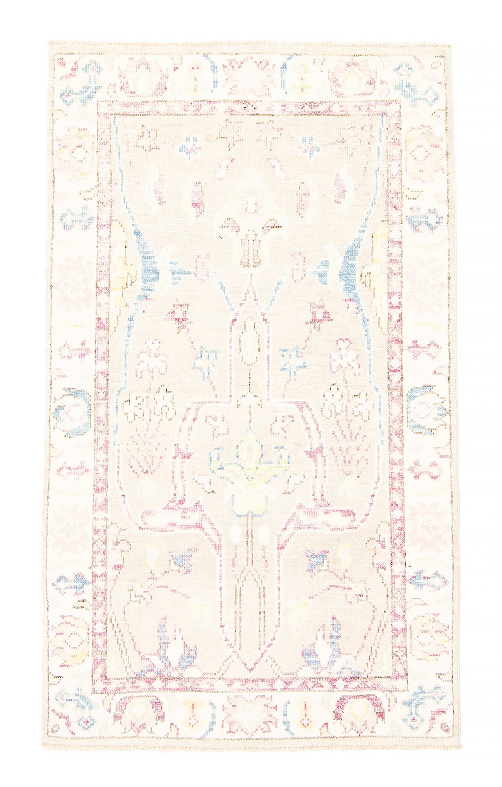 Hand Knotted Area Rug 3’1″ x 5’2″ Traditional Oriental Wool Carpet