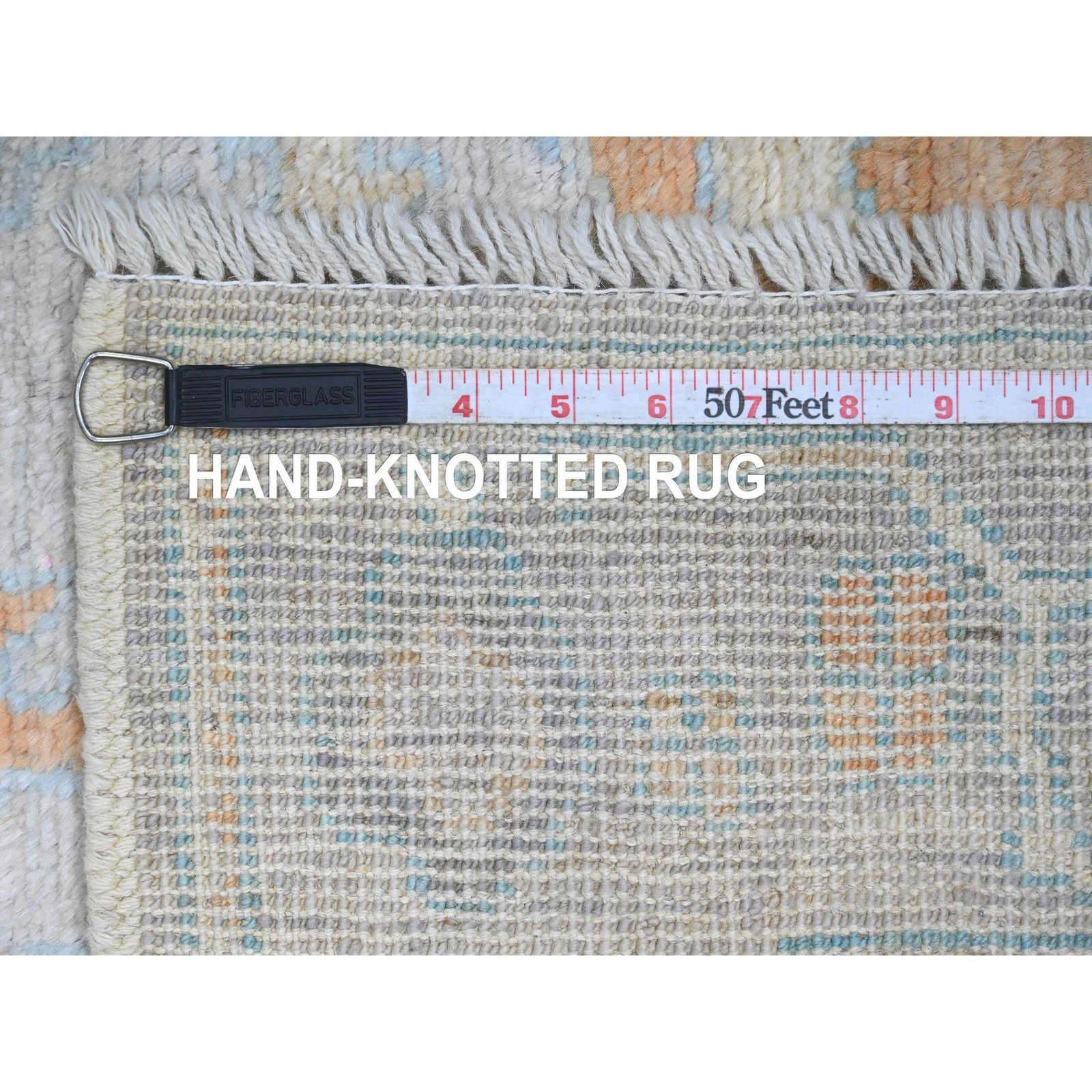2’10” x 4’9″ Oyster Gray Afghan Angora Oushak Hand Knotted 100% Wool Rug R20805