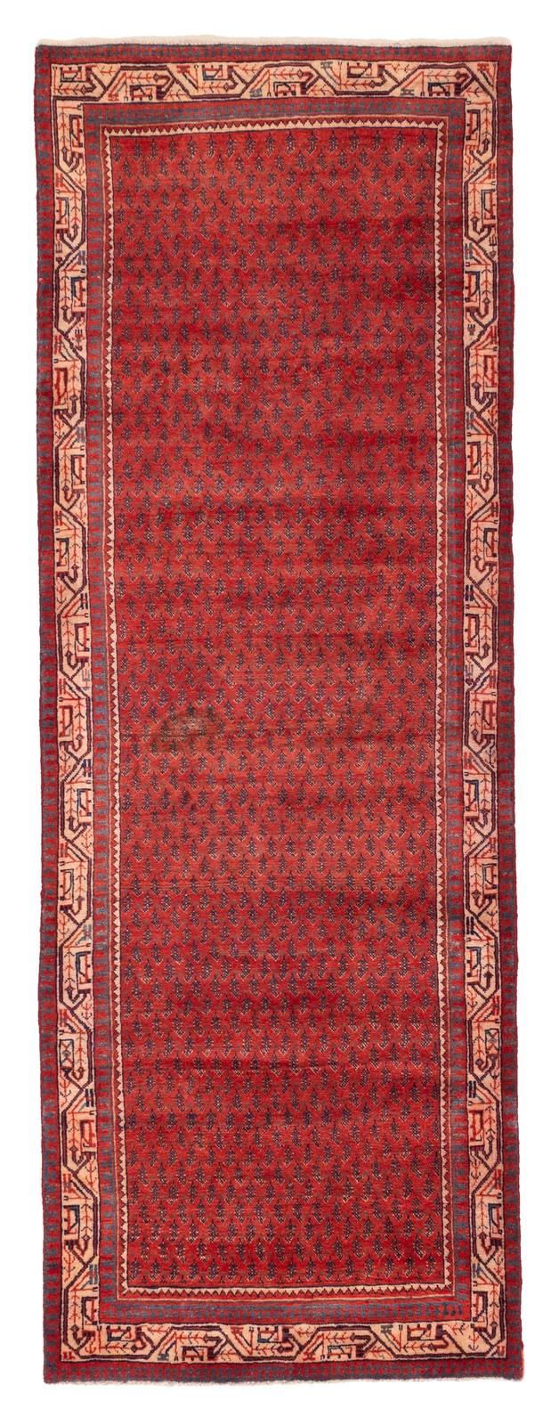 3’7″ x 10’0″ Vintage Hand-knotted Runner Rug Traditional Oriental Wool Carpet