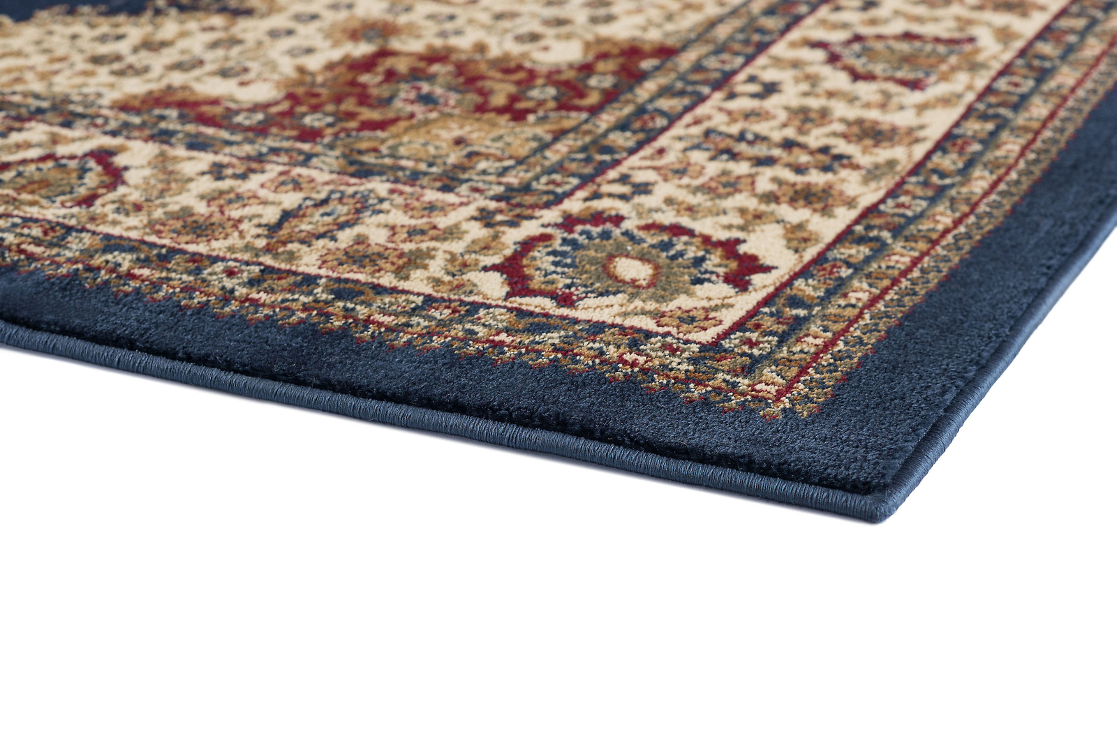 Blue Traditional – Persien/Oriental Circle Petals Vines Area Rug Medallion