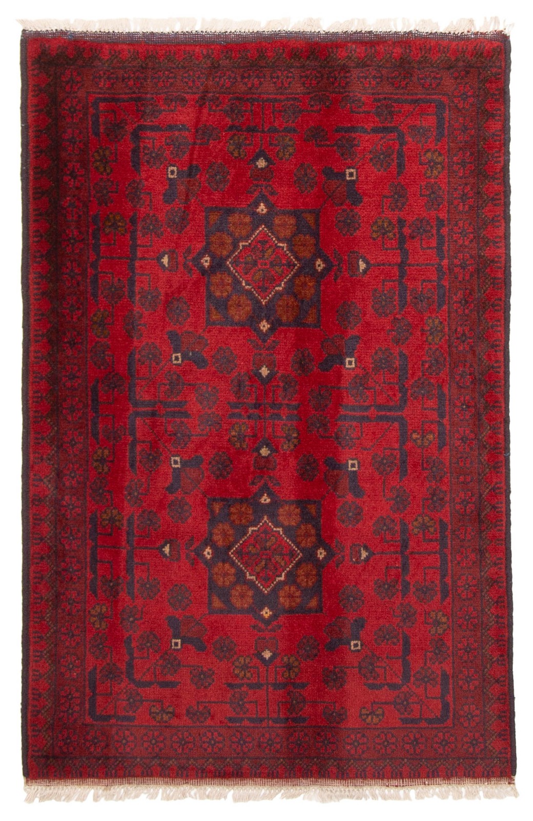 2’6″ x 3’11” Hand Knotted Area Rug Traditional Oriental Wool Carpet