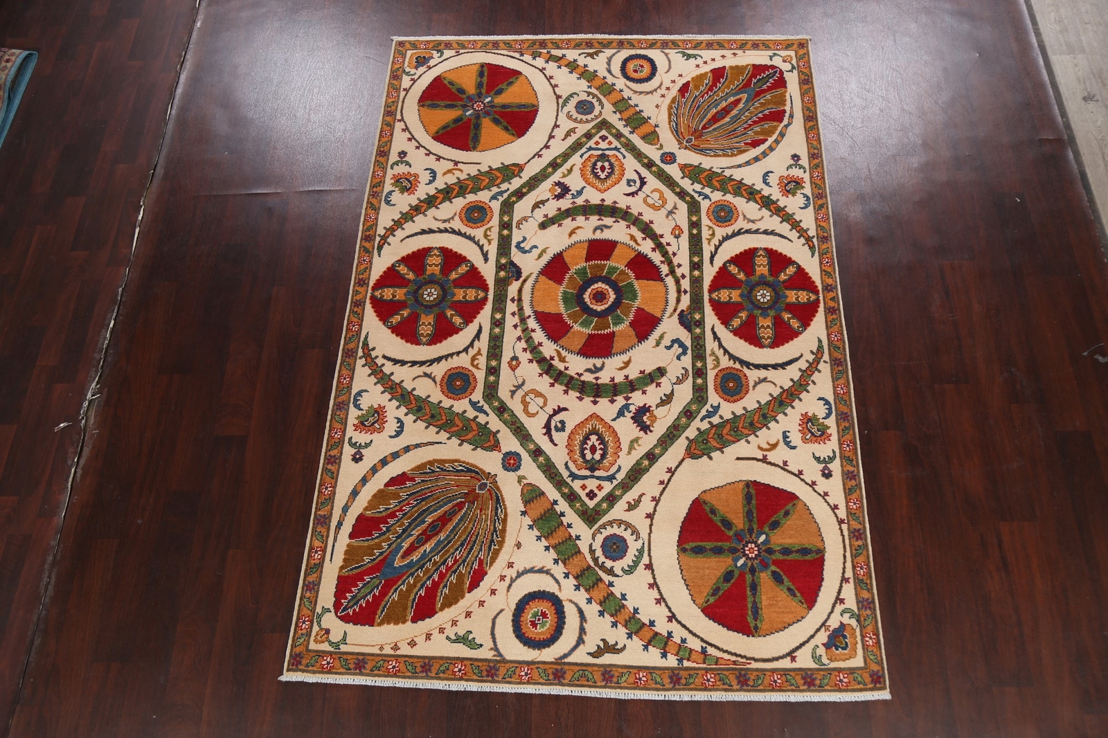 Vibrant Kazak Pakistani Rug Handmade Tradition Geometric Patterns Wool 6×9 ft