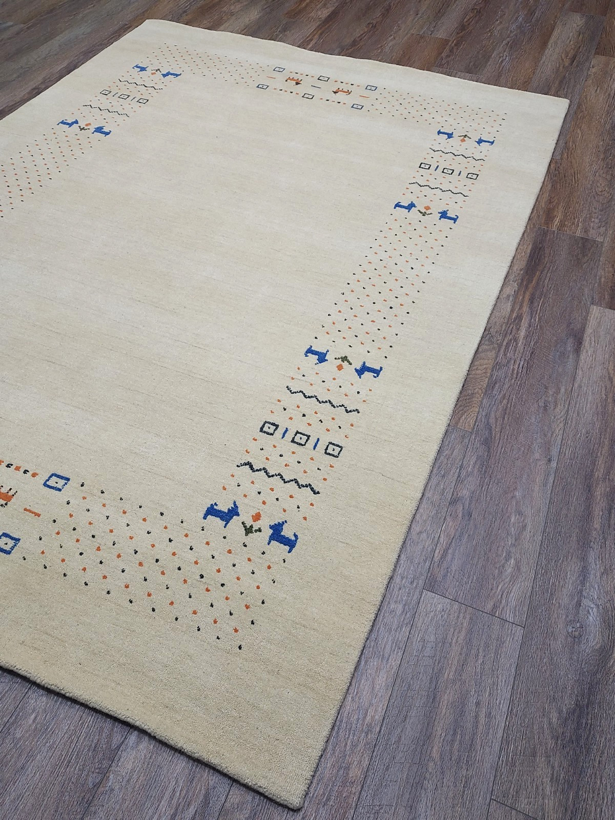 Turkish Bohemian Rug,Turkish Oushak Rug,Turkish Contemporary Gabbeh Rug, 5.5x8Ft