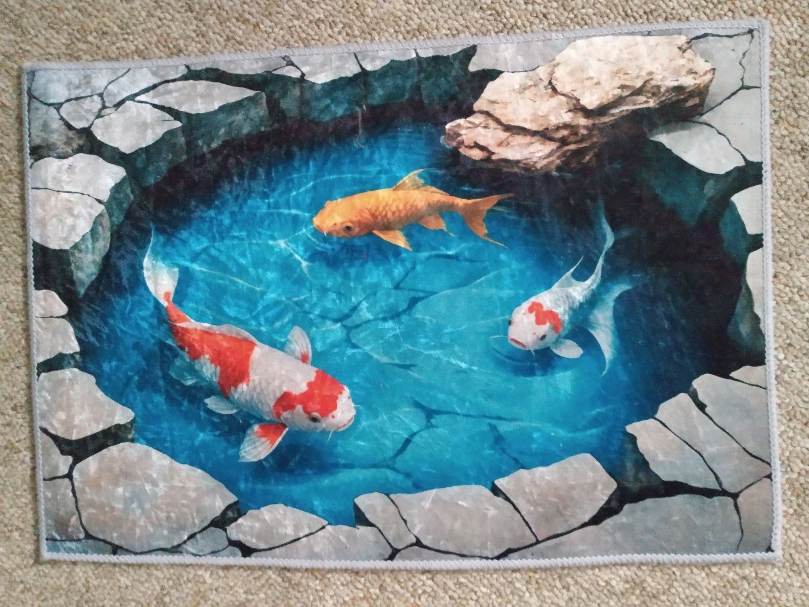 2D Flat Door Mat Non-Slip Rubber Indoor/Outdoor Entrance Patio ~ New