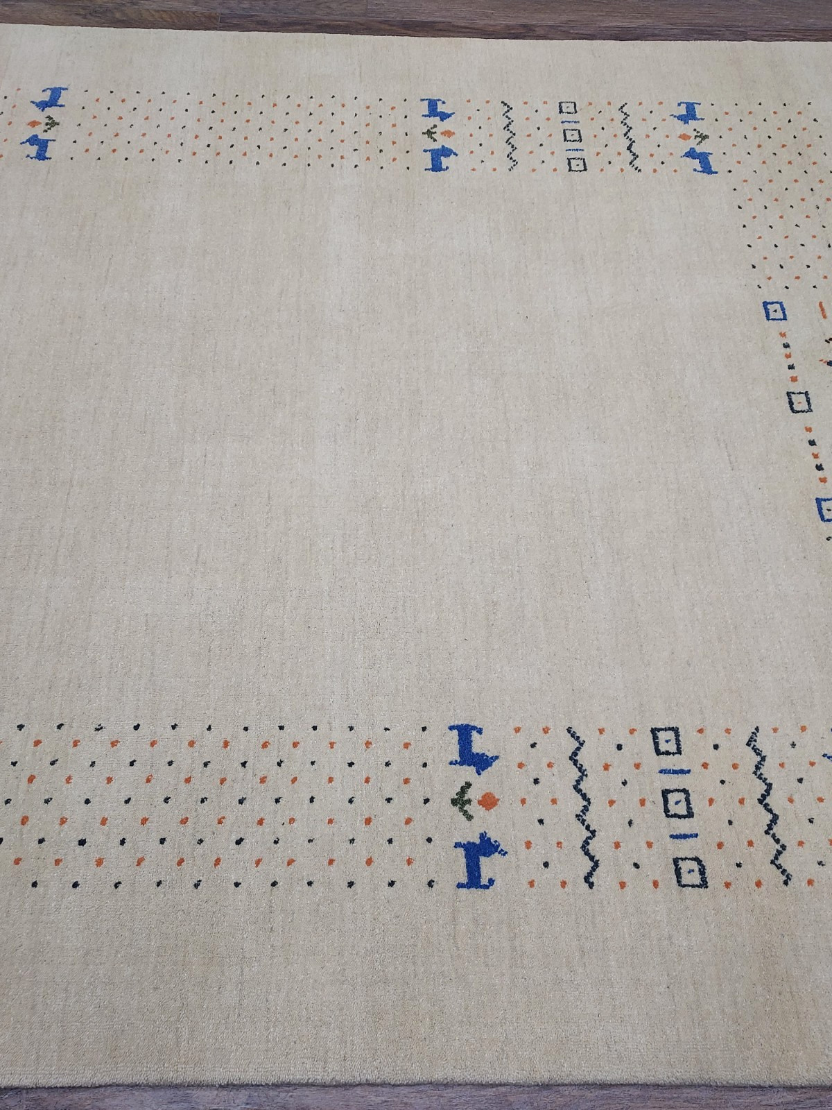 Turkish Bohemian Rug,Turkish Oushak Rug,Turkish Contemporary Gabbeh Rug, 5.5x8Ft