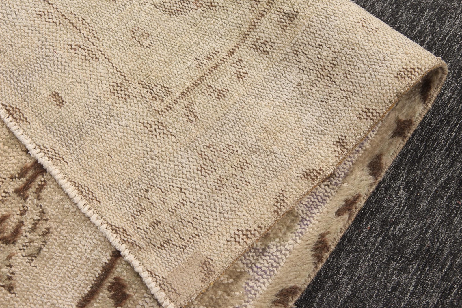 5,6×8,5 ft Large Vintage Rug, Turkish Rug, Brown Gray Moroccan Wool Rug