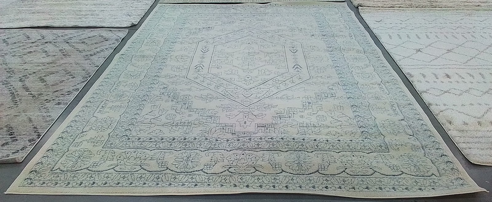 IVORY / SLATE 9′-0″ x 12′-0″ Flaw in Rug, Reduced Price 1172799414 ADR108S-9