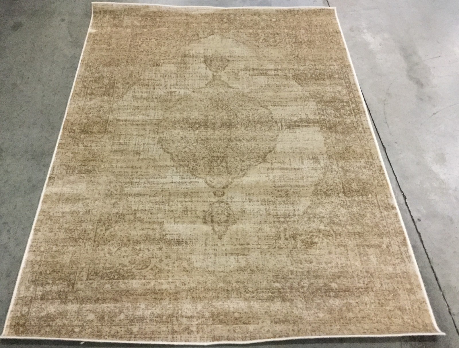 CREME 4′ X 5′-7″ Flaw in Rug, Reduced Price 1172654776 VTG138-3440-4
