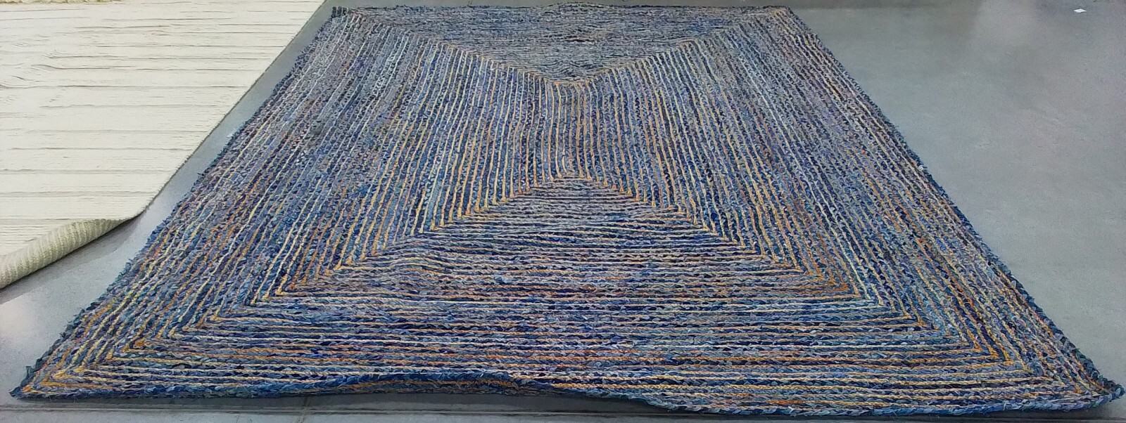 BLUE / NATURAL 9′-0″ x 12′-0″ Flaw in Rug, Reduced Price 1172769597 CAP202M-9