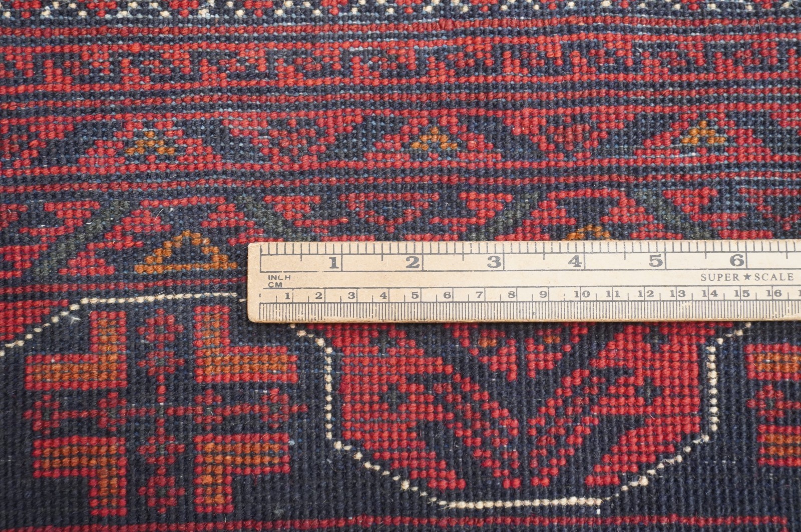 6’4″x9’8″ Red Khal Mohammadi Afghan Hand Knotted Wool Area Rug
