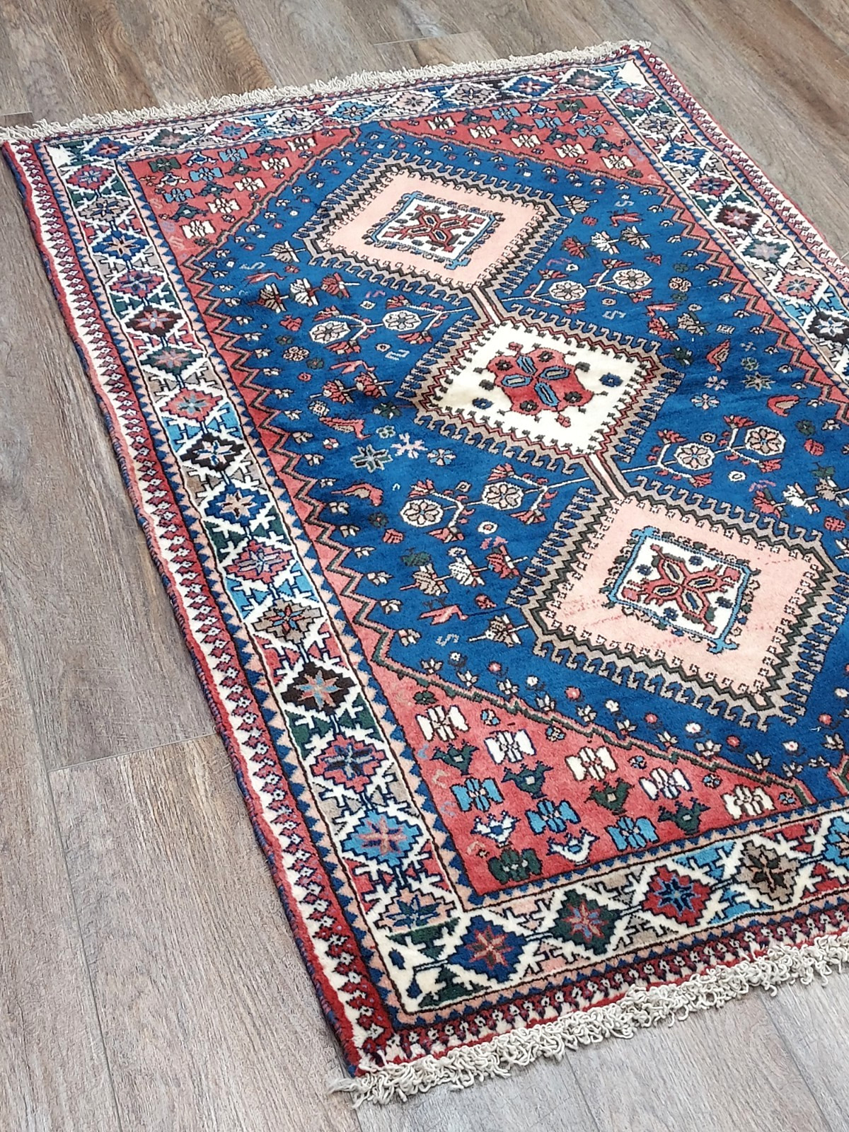 Turkish Silk&Wool Hand Made Bohemian Royal Classic Design, Turkish Rug 3.4×5 Ft