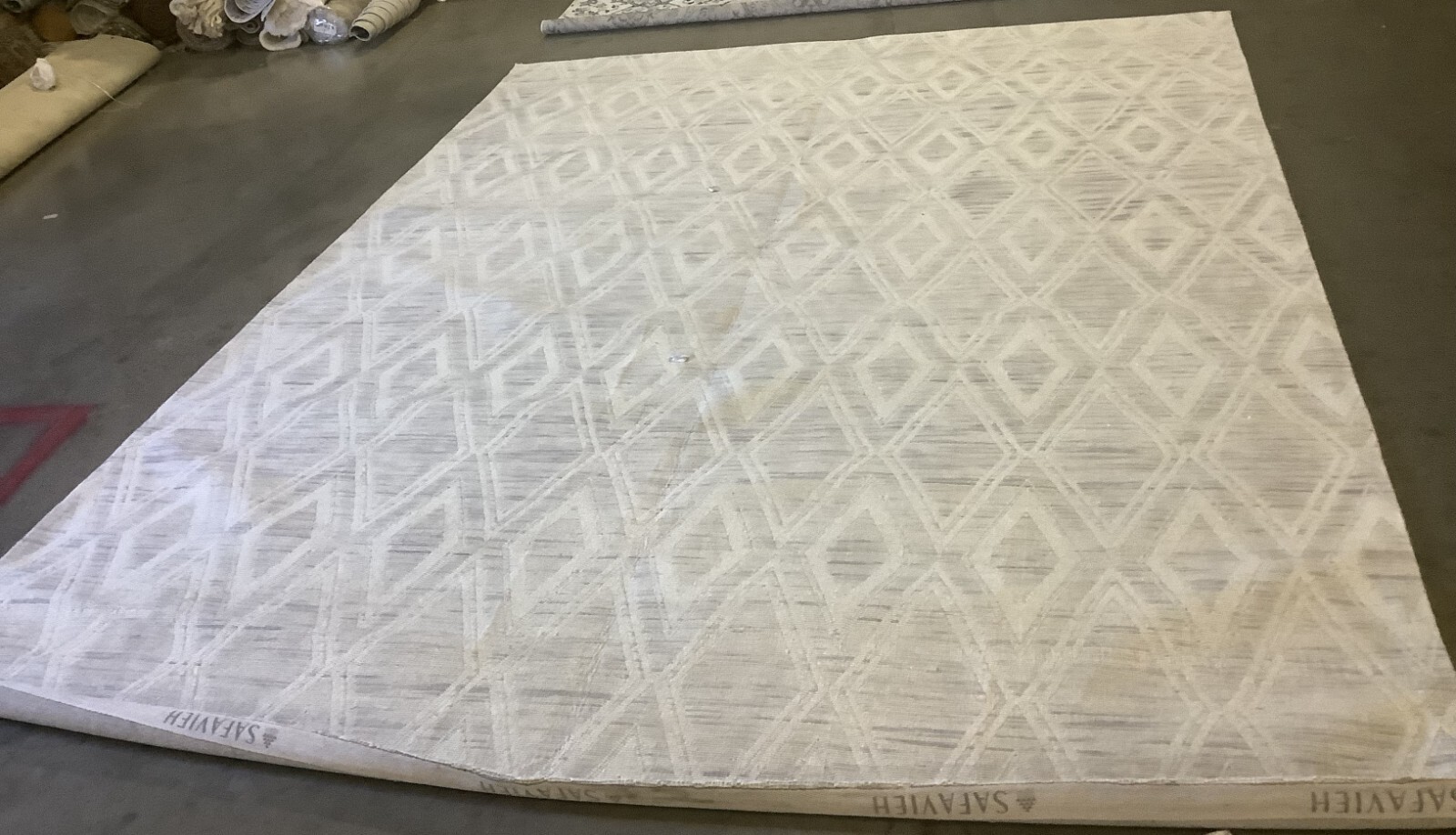 LIGHT BROWN / IVORY 9′ X 12′ Stained Rug, Reduced Price 1172670659 MRB312C-9