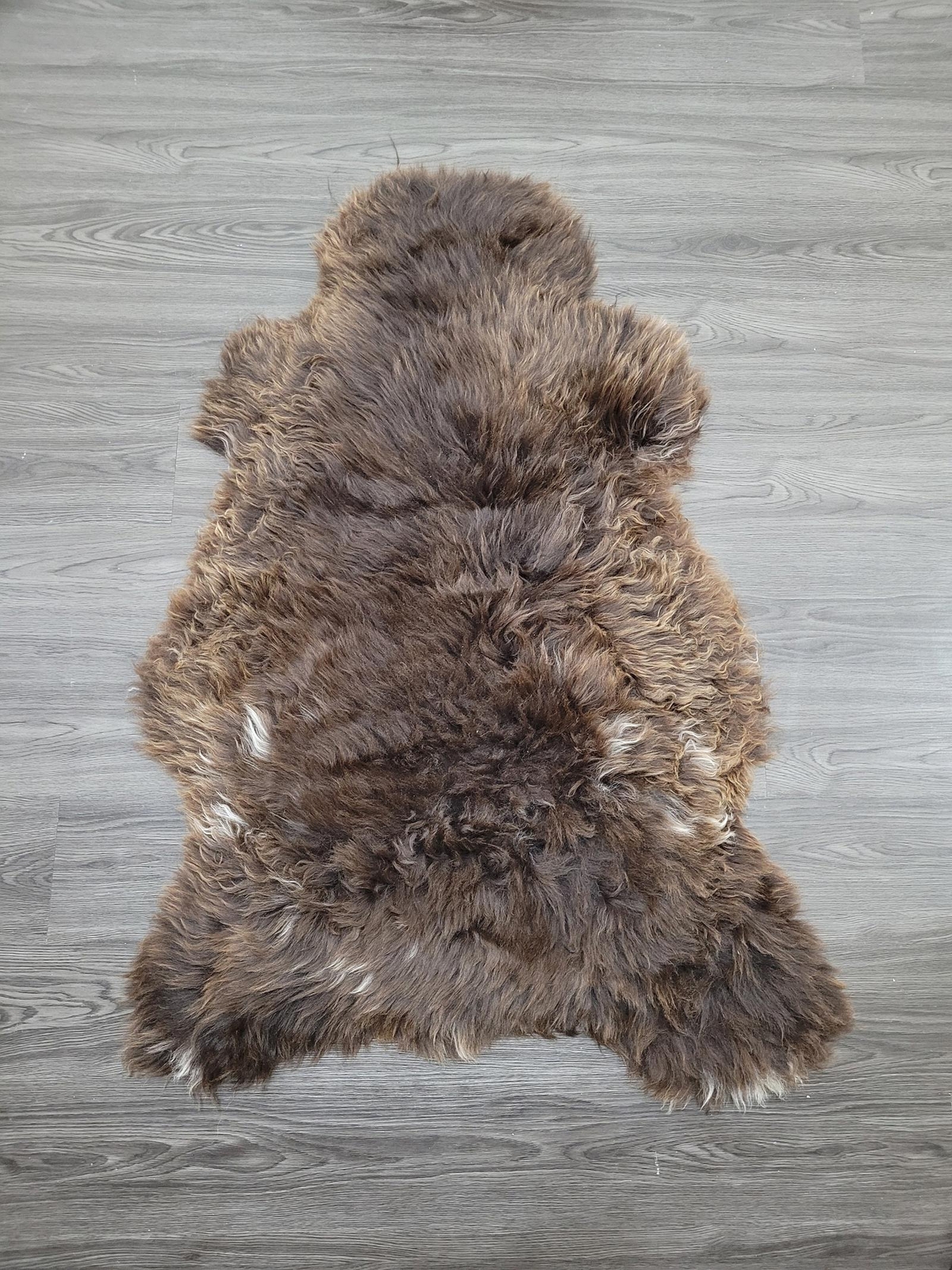 sheepskin rug, soft Dense wool rare color 100% natural #B343
