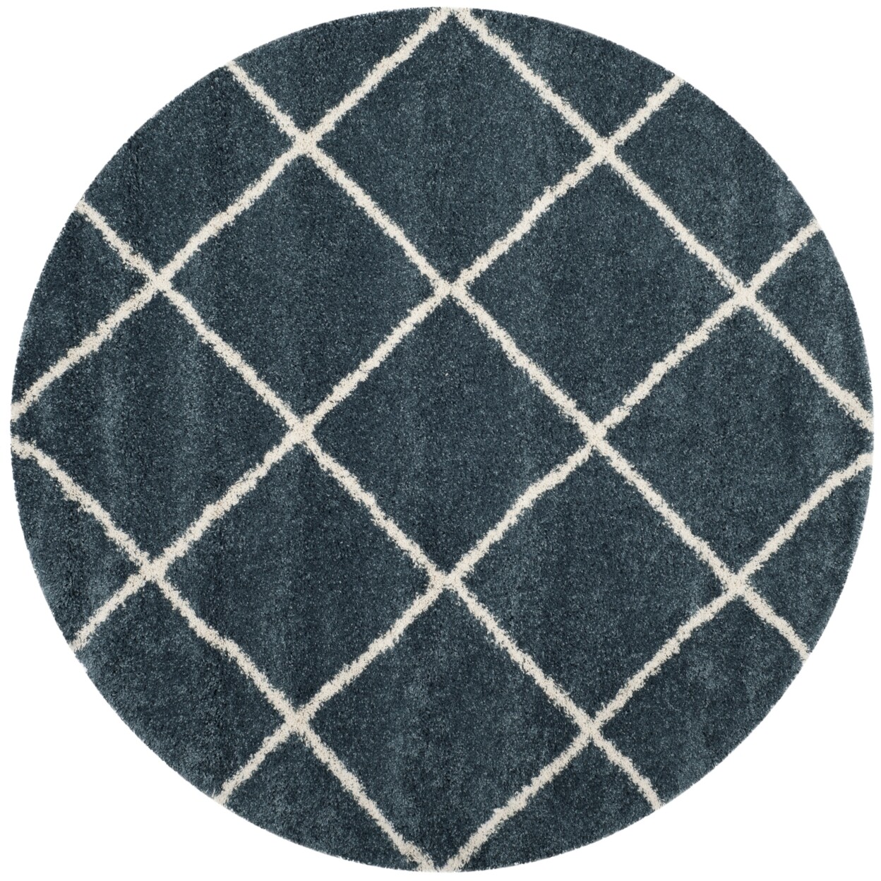 SAFAVIEH Hudson Shag SGH281L Slate Blue / Ivory Rug