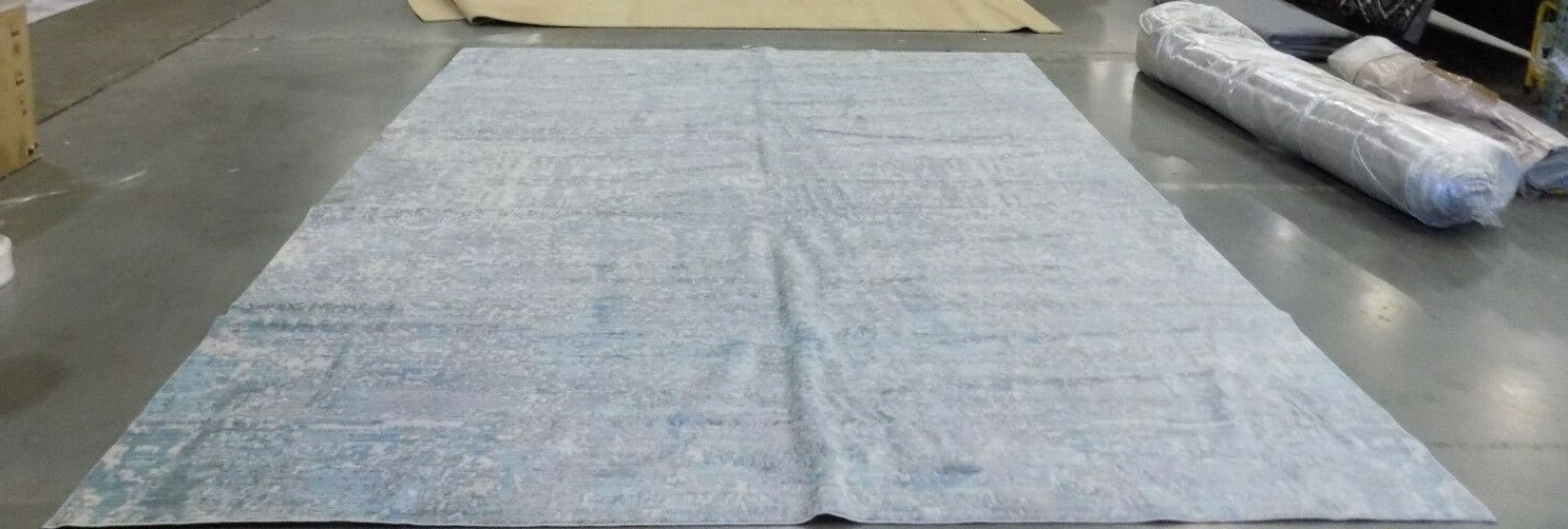 TEAL / MULTI 10′ X 13′ Stained Rug Reduced Price 1172574576 MYS971A-10