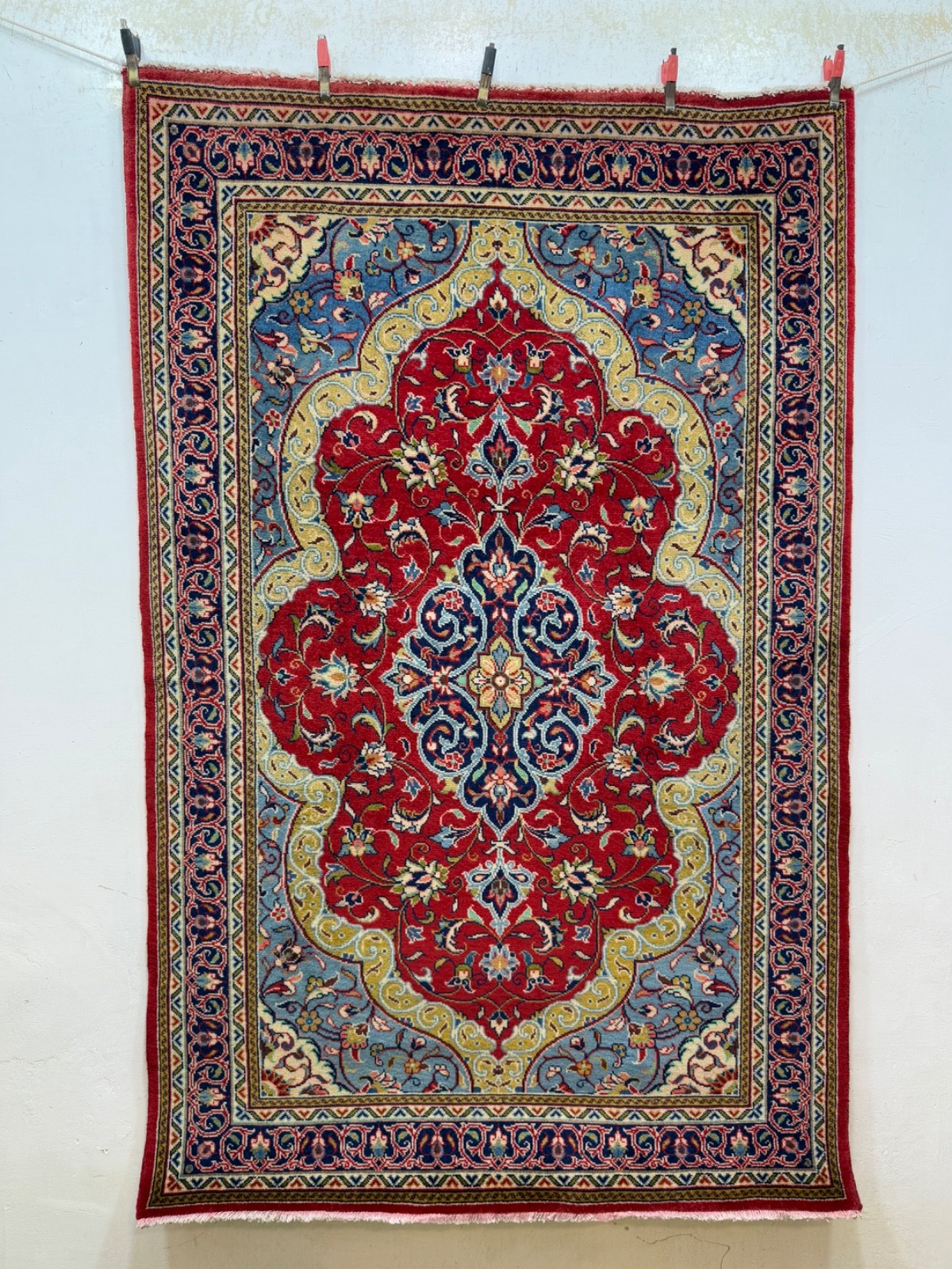 Vintage Fabulous Hand Knotted Oriental Wool Rug Carpet Floor Covering Floor Area