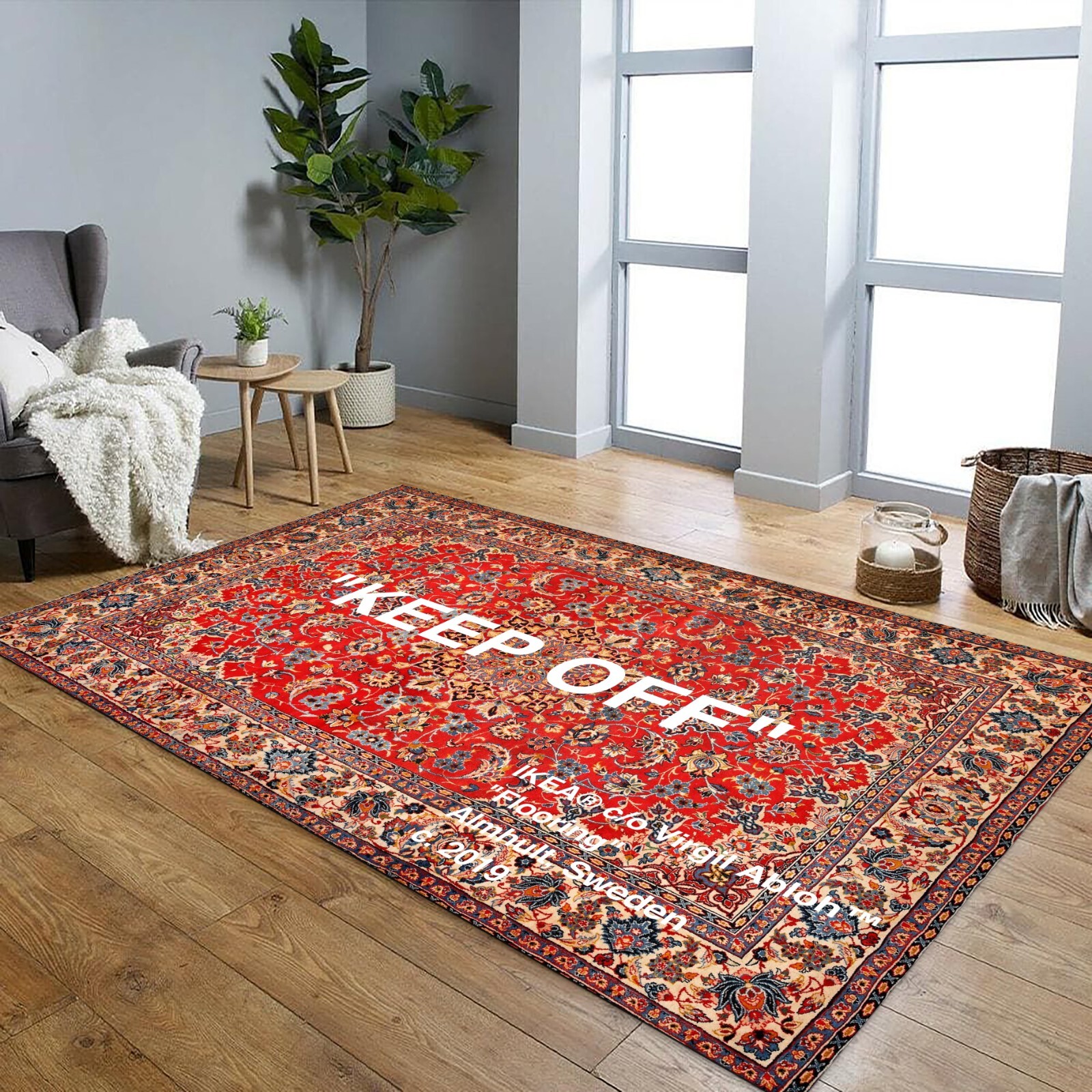 Traditional Oriental Keep Off Area Rug, Off White Living Room Rug, Popular Rug