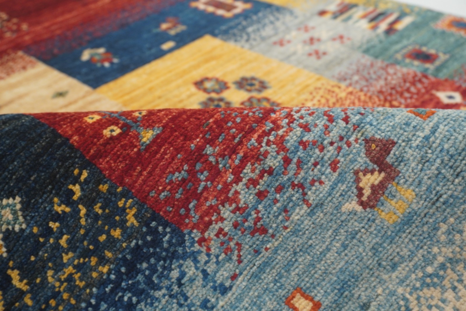 3×4 ft Multicolor Gabbeh Afghan Hand Knotted Tribal Area Rug