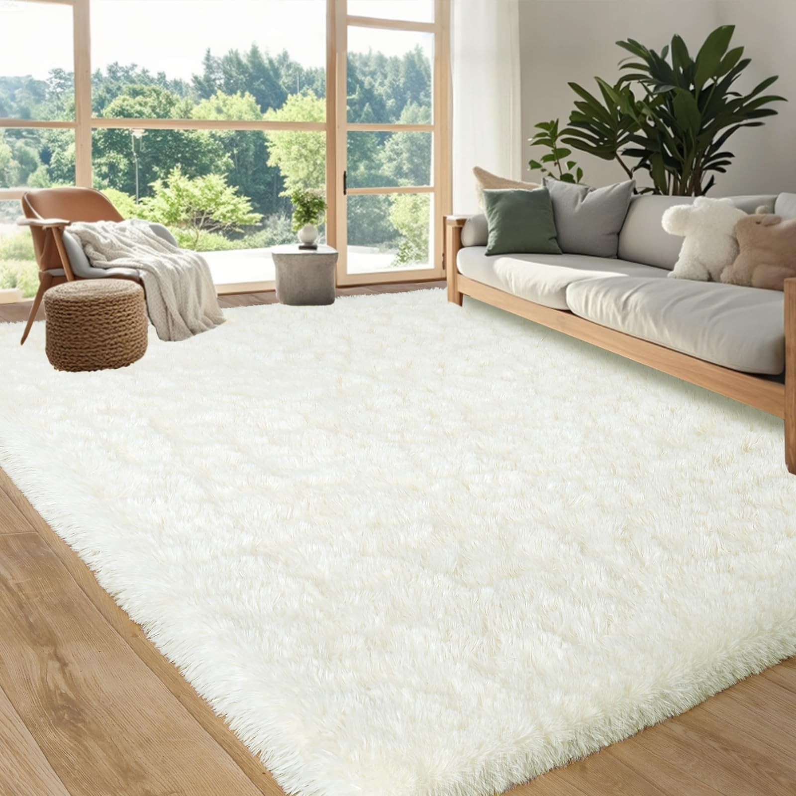 Area Rug for Living Room 6×9, Ultra Soft Shaggy Area Rugs for Bedroom, Upgrad…