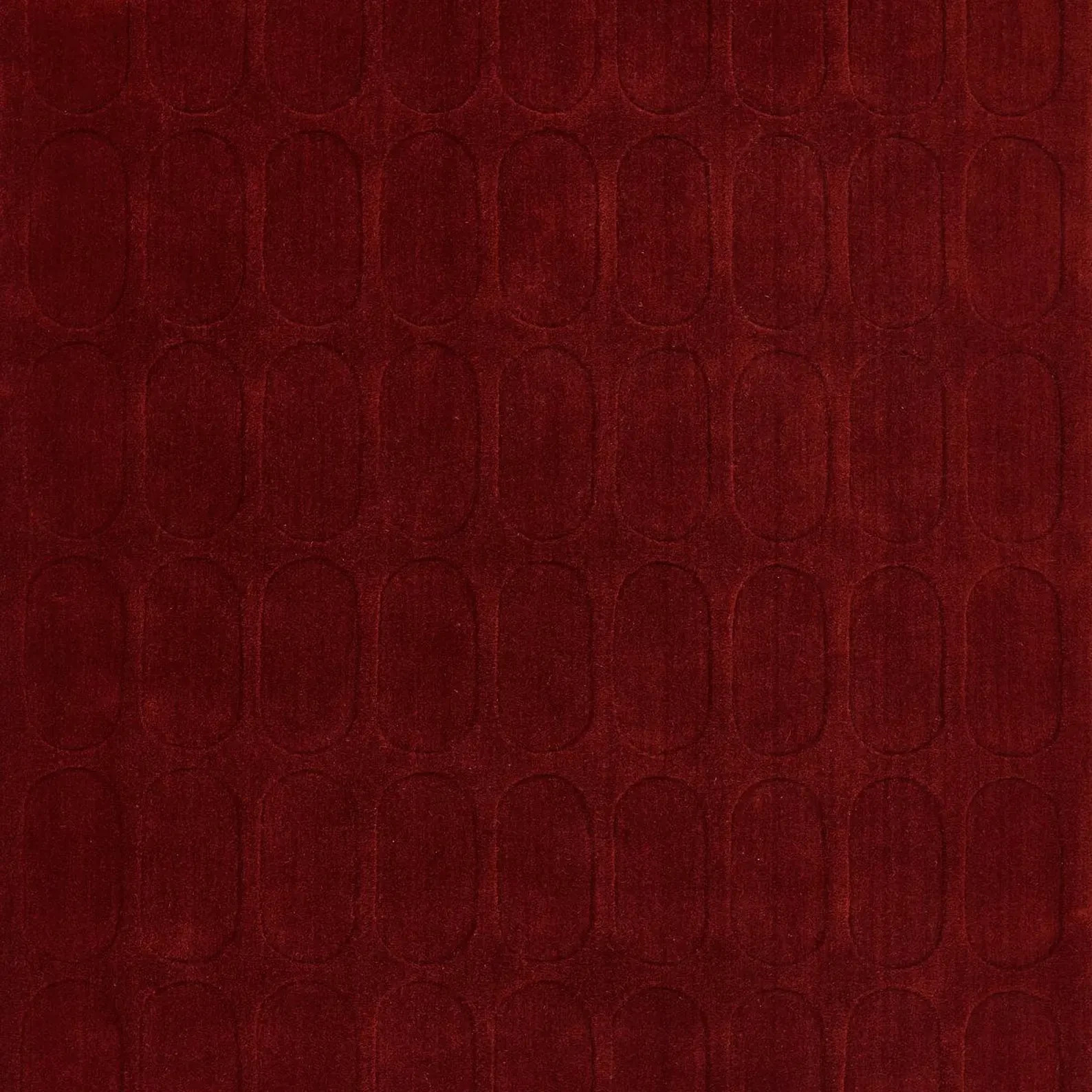 Modern Deep Red Sculpted Geometric Area Rug High-Low Pile Textured Burgundy Rug