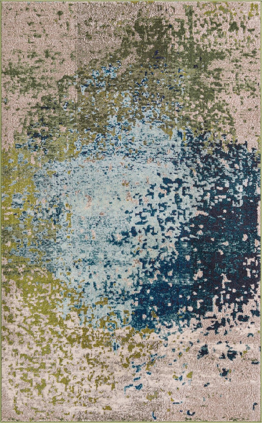 Unique Loom Estrella Collection Area Rug – Vella 5 1 X 8 Rectangle Blue/Gray