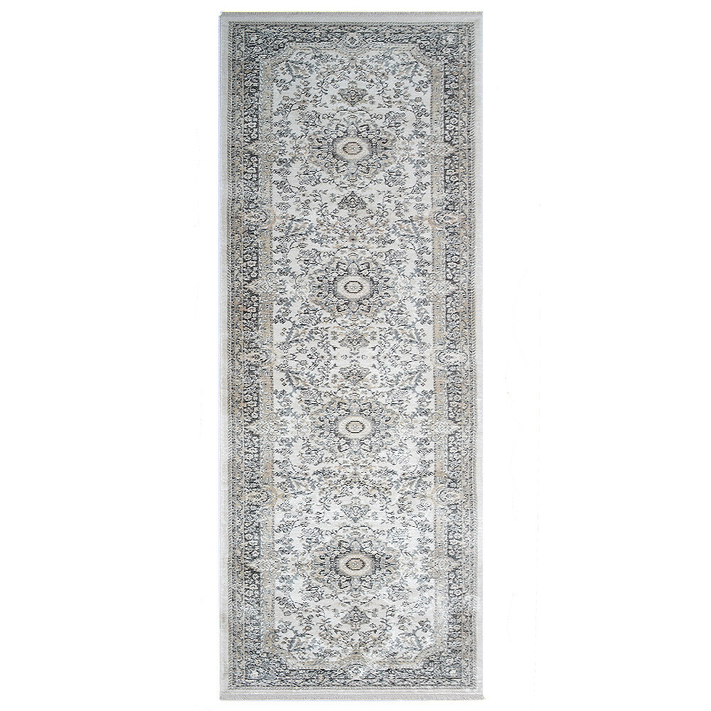 Machine Woven Cross Weave Polyester 2’6×9’10 Runner Area Rug Oriental Multicolor