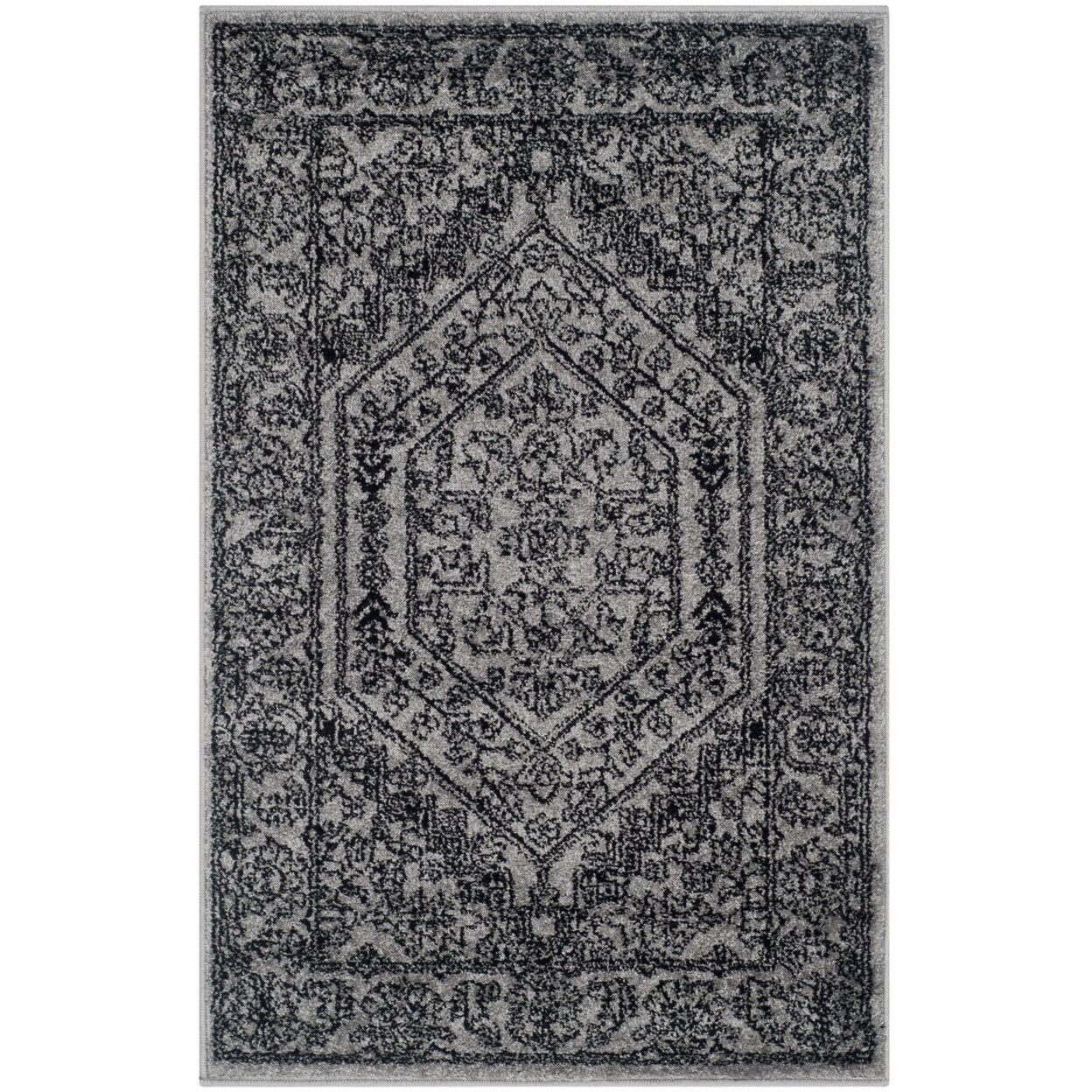 SAFAVIEH Adirondack Collection ADR108A Silver / Black Rug