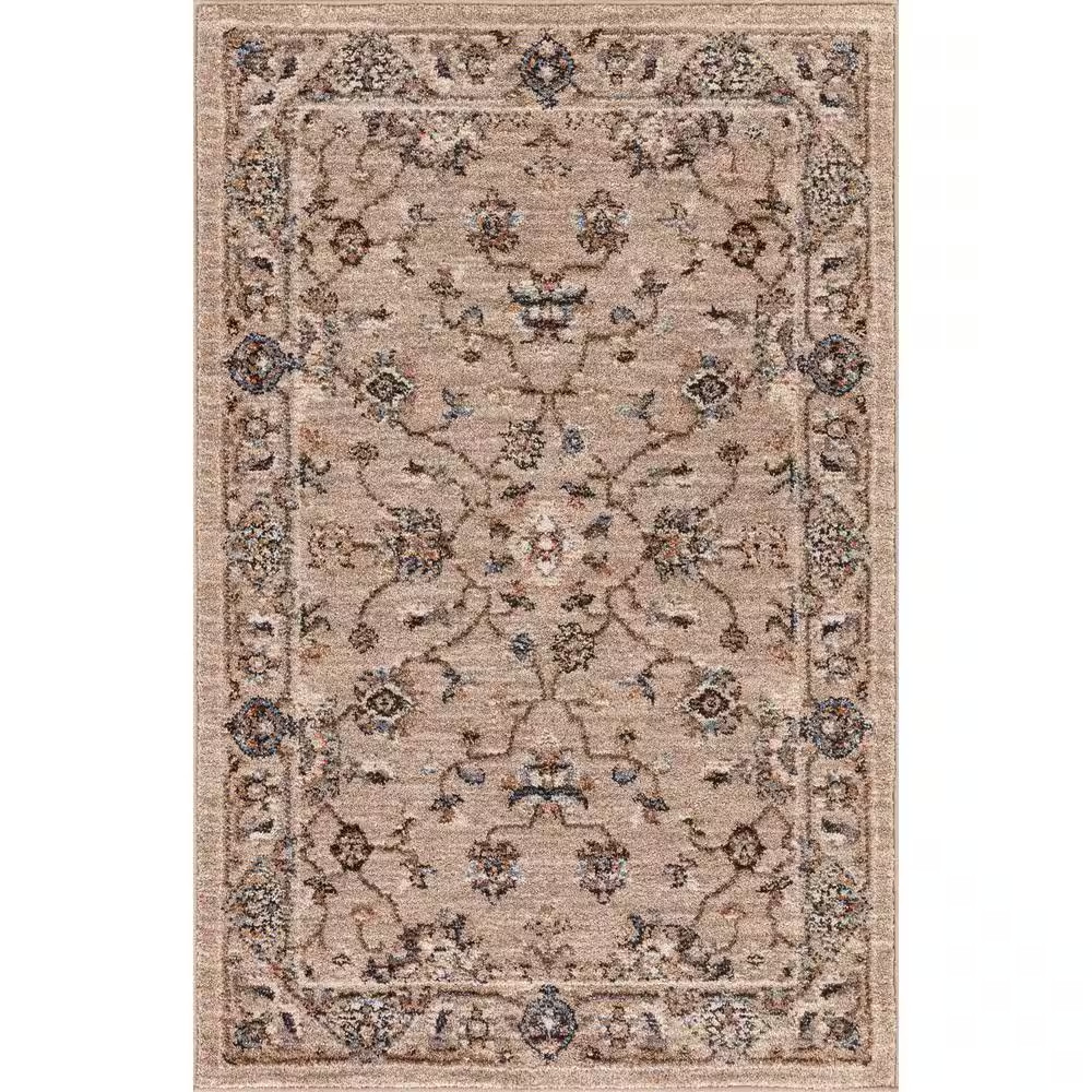 Cashmere Taupe 3 Ft. X 4 Ft. Traditional Area Rug Free Ship