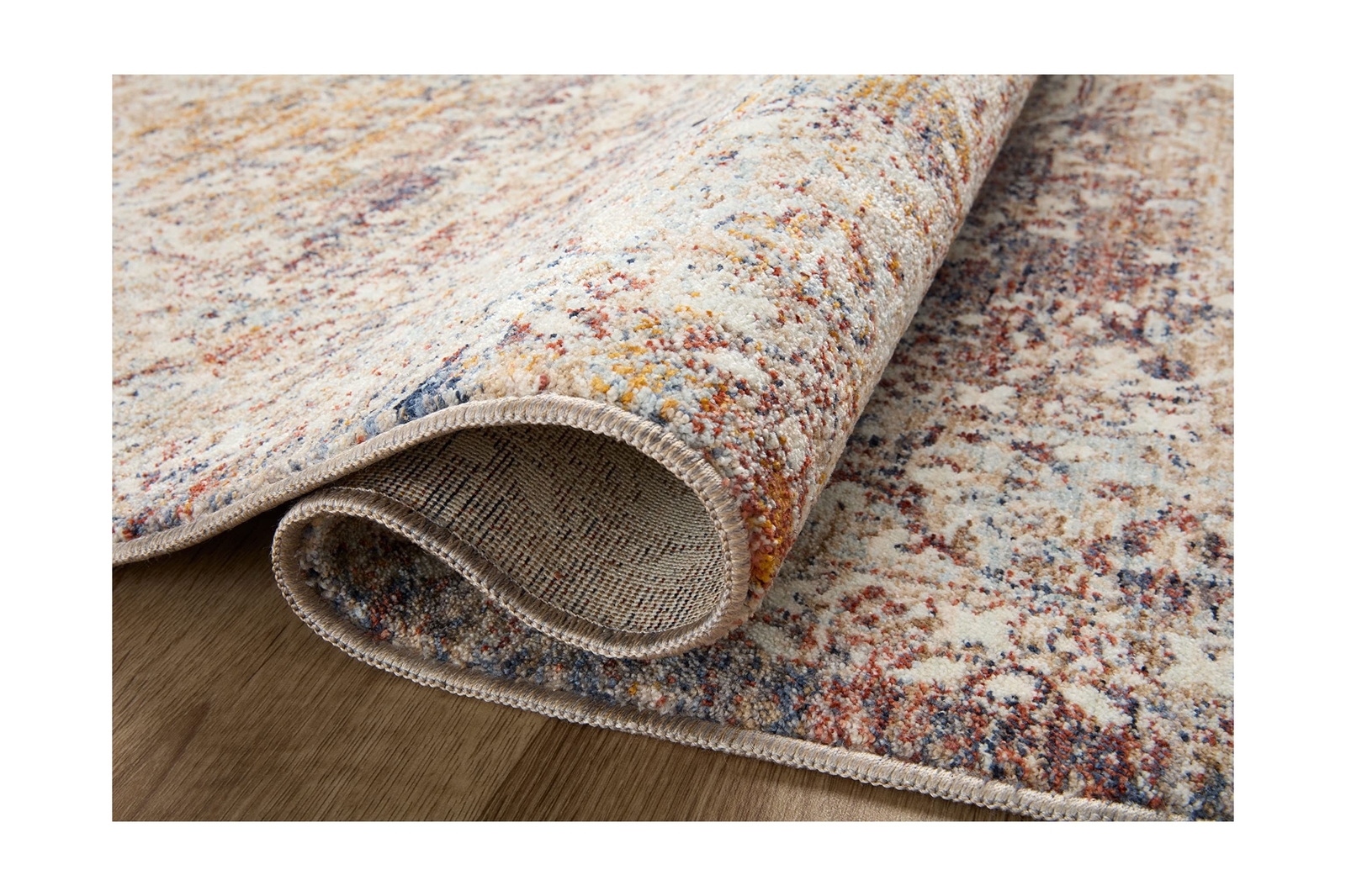 Loloi II Sorrento Collection SOR-04 Natural/Multi 7′-10″ x 10′-2″ Area Rug