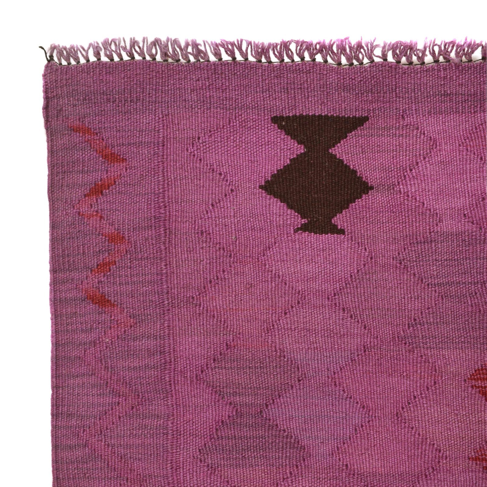 Pink Color Hand Knotted Oriental Woolen Area Rugs Kilims 4’0x5’7ft Kelims B29230