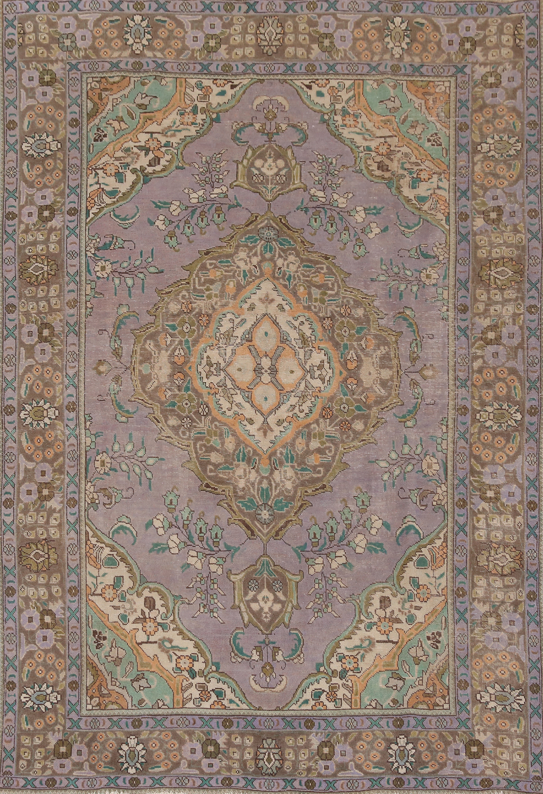 Vintage Over-Dyed Handmade Wool Hand-knotted Traditional Room Size Area Rug 6×9