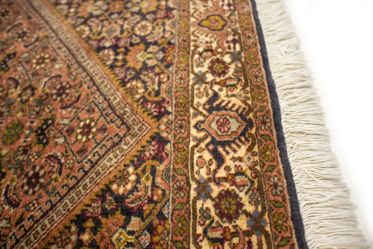 Handmade 4×6 Vintage Oriental Rug Rusty Peach Floral Design Home Decor Carpet
