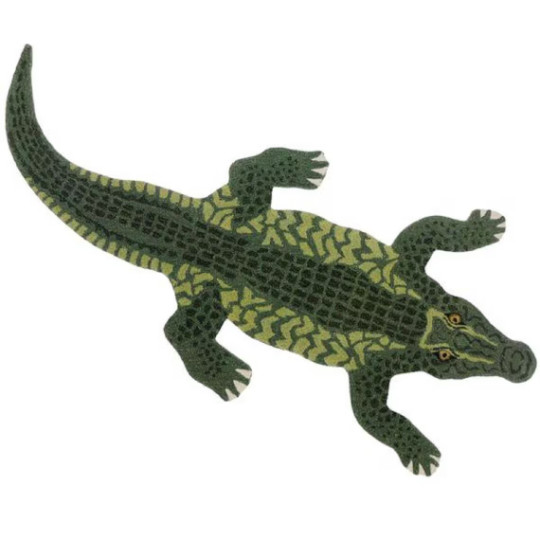 TURKISH MODERN HUNTING HAND TUFTED DESIGND 3×5 RUG Crocodile Rug for Living Room