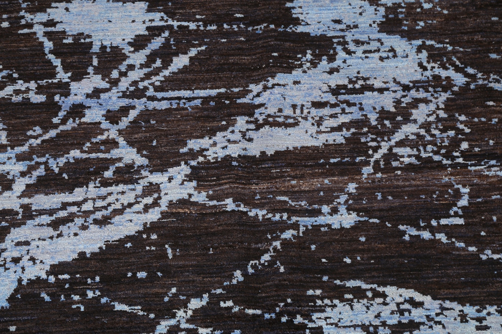 Abstract Contemporary Oriental Area Rug Vegetable Dye Handmade Wool Carpet 9×12