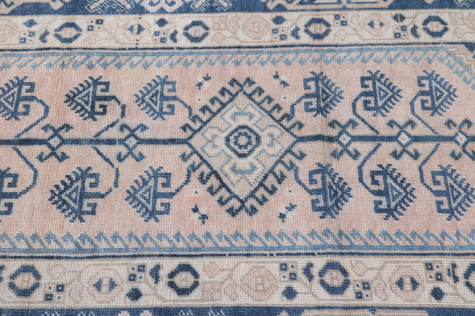 4,1×6,5 ft Rug, Turkish Rug, Vintage Blue Wool Moroccan Rug