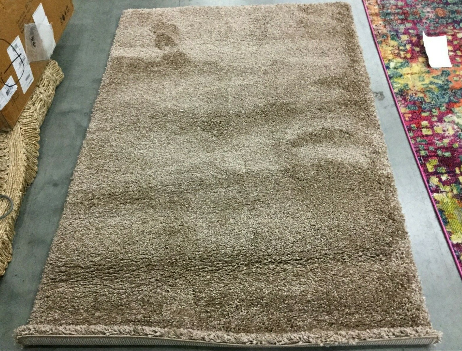 DARK BEIGE 4′ X 6′ Flaw in Rug, Reduced Price 1172631425 SG180-1414-4