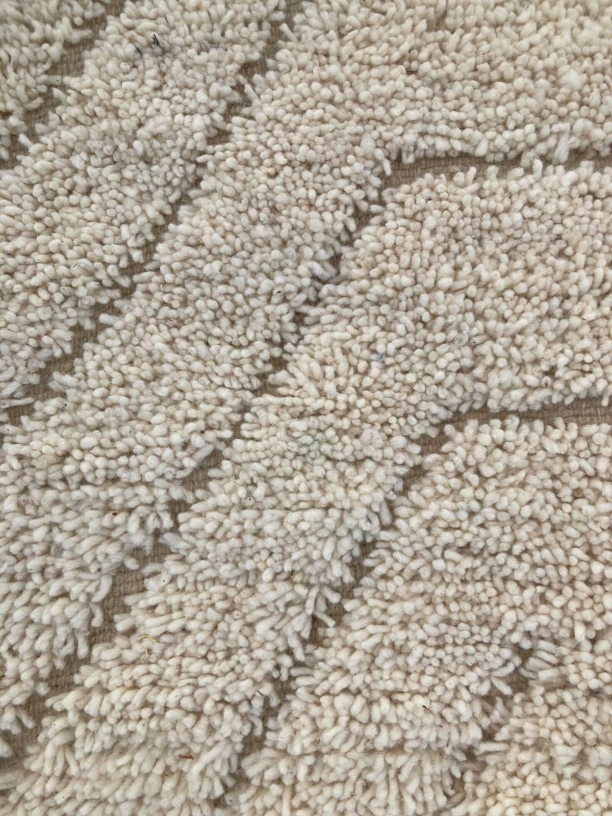 Design Moroccan Berber Beni Ourain Wool Rug Color Ivory Handmade Area Carpet Rug