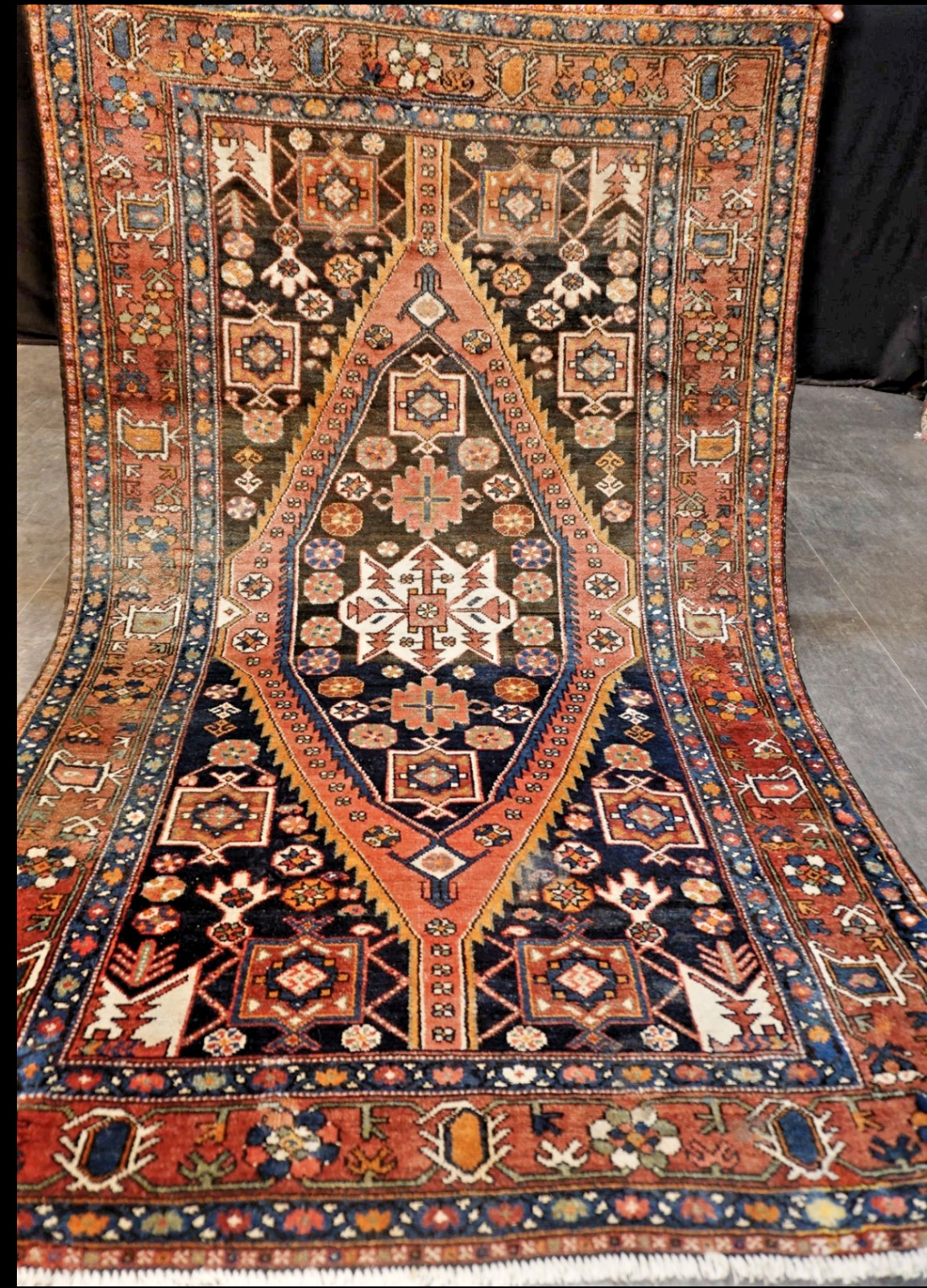 Colorful Shahsavan from Saveh style handmade rug