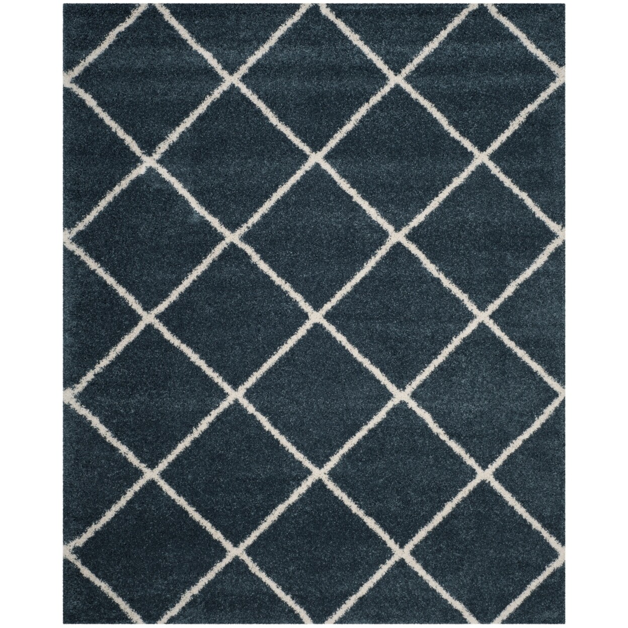 SAFAVIEH Hudson Shag SGH281L Slate Blue / Ivory Rug