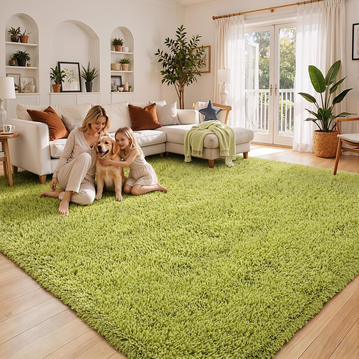 8X10 Area Rugs for Living Room Bedroom, Large Area Rug Shaggy Carpet Soft Plush