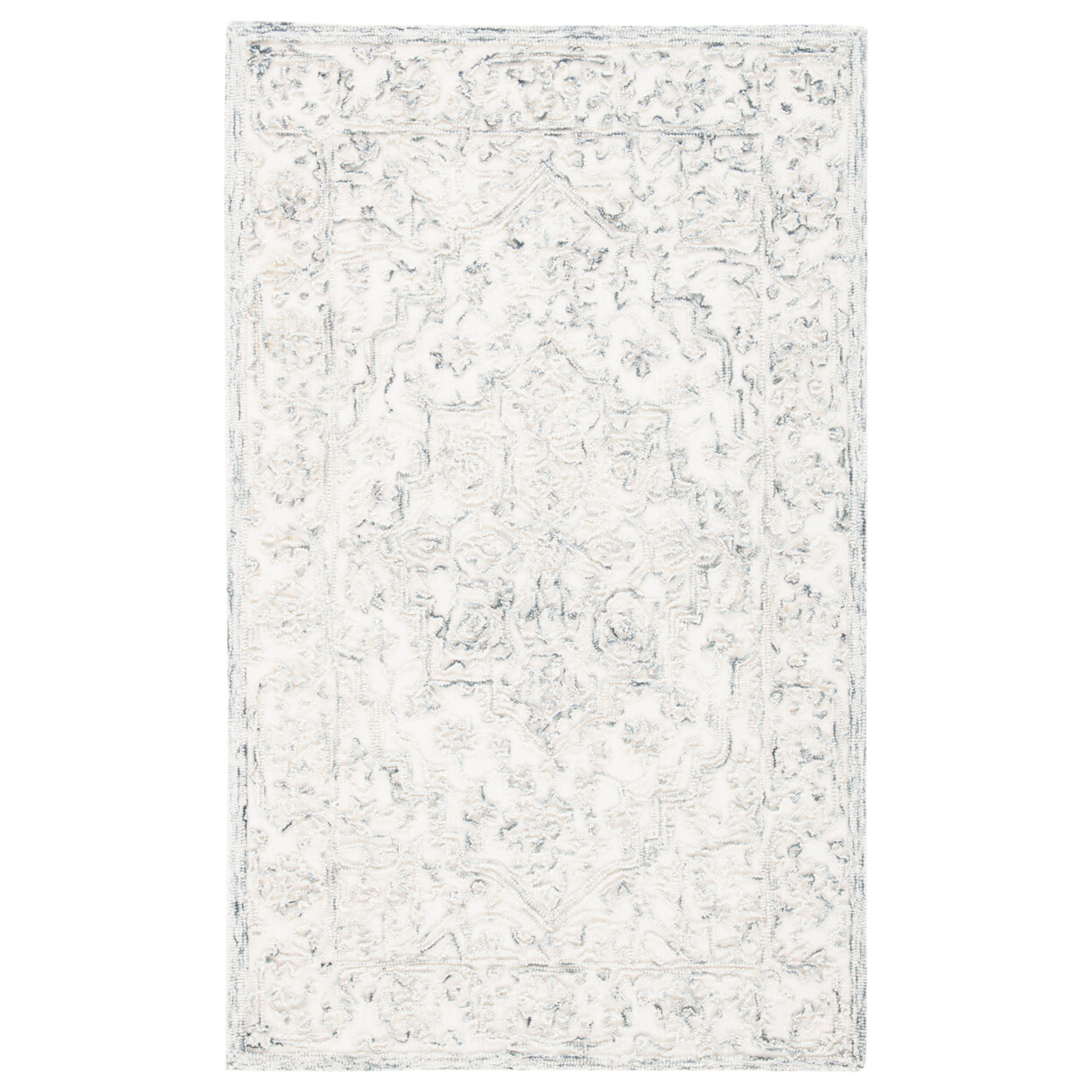 SAFAVIEH Trace TRC302H Handmade Ivory / Charcoal Rug