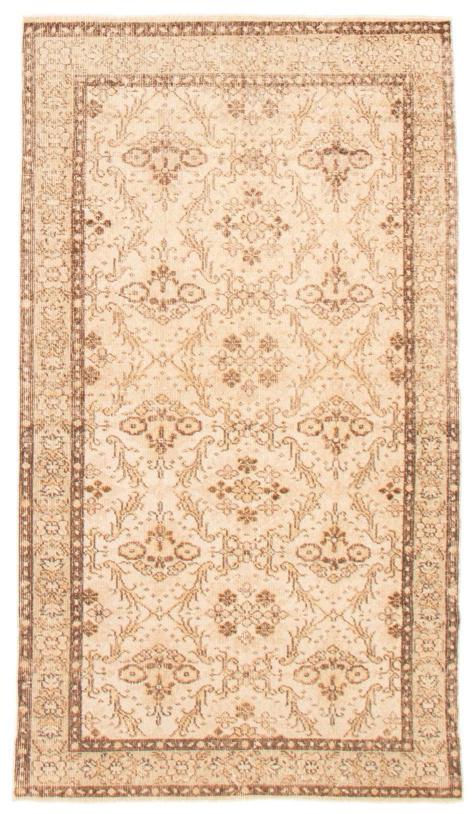 4’0″ x 7’3″ Vintage Hand Knotted Area Rug Traditional Oriental Wool Carpet