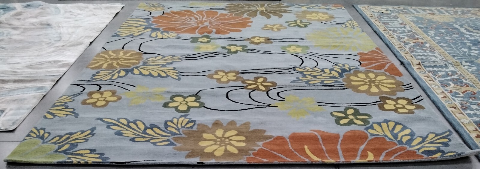 BLUE / MULTI 9′-6″ X 13′-6″ Back Stain Rug, Reduced Price 1172757342 SOH738B-10
