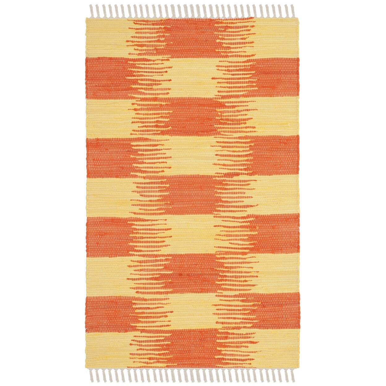 SAFAVIEH Montauk MTK721C Handwoven Yellow / Orange Rug